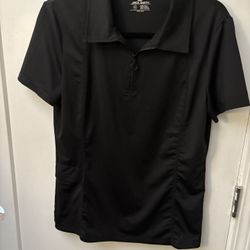 Jack Smith black Golf Shirt short sleeve.