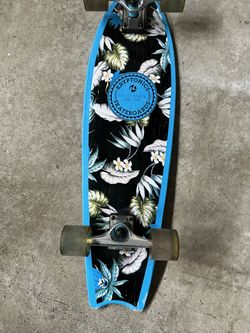 Vintage Skateboard deck Kryptonics 62mm wheels trucks - flowers