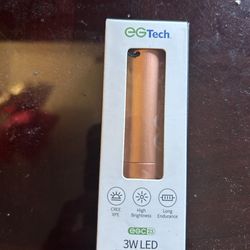 Eg tech 3w led torch light rose gold and silver color