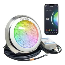 Smart Pool LED Pool Lights for Inground Pool, Wall Mounted, Color Changing with Remote - 75ft Cable, Works with Remote or Phone App - iOS/Android Comp