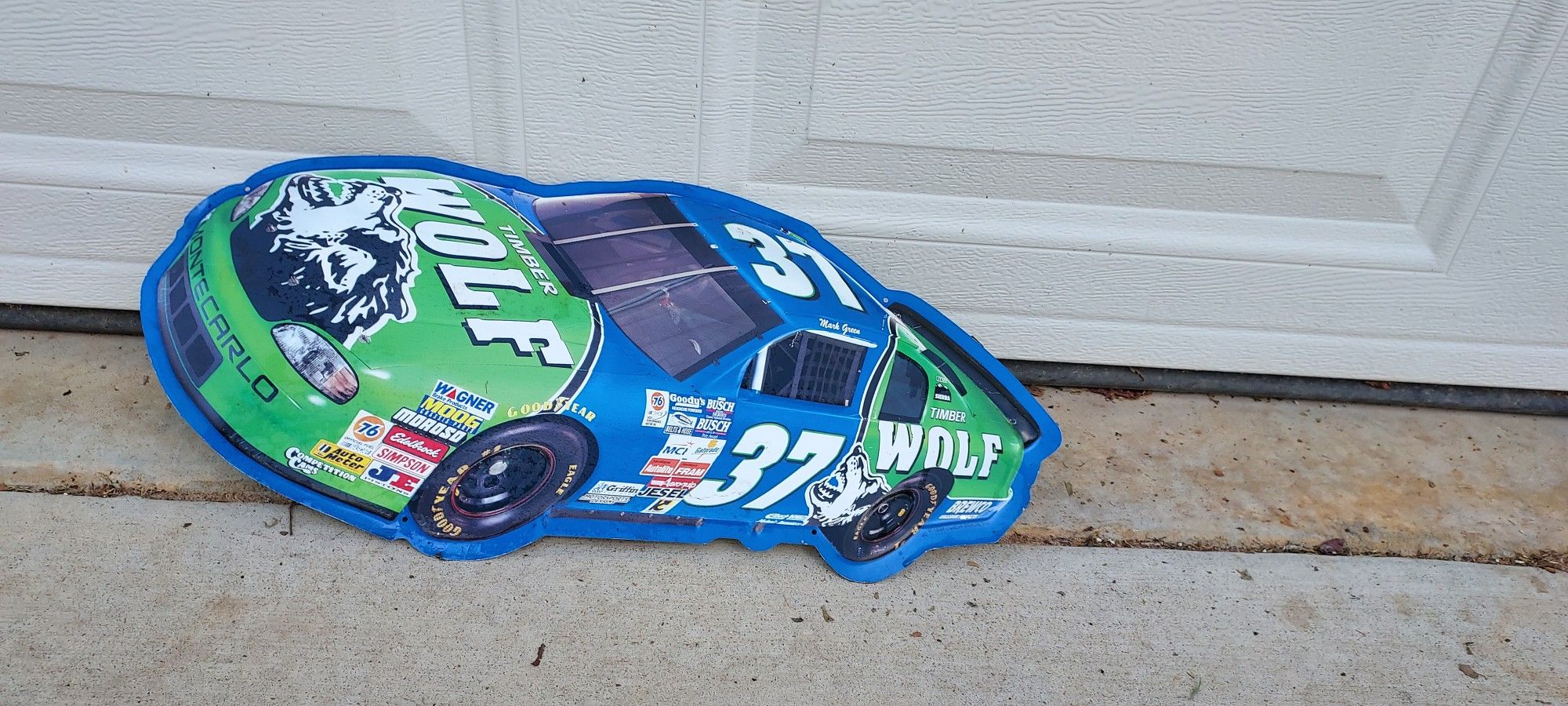 Wolf Nascar Metal Sign