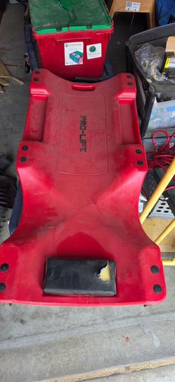 Pro-Lift Mechanic Creeper Red Plastic