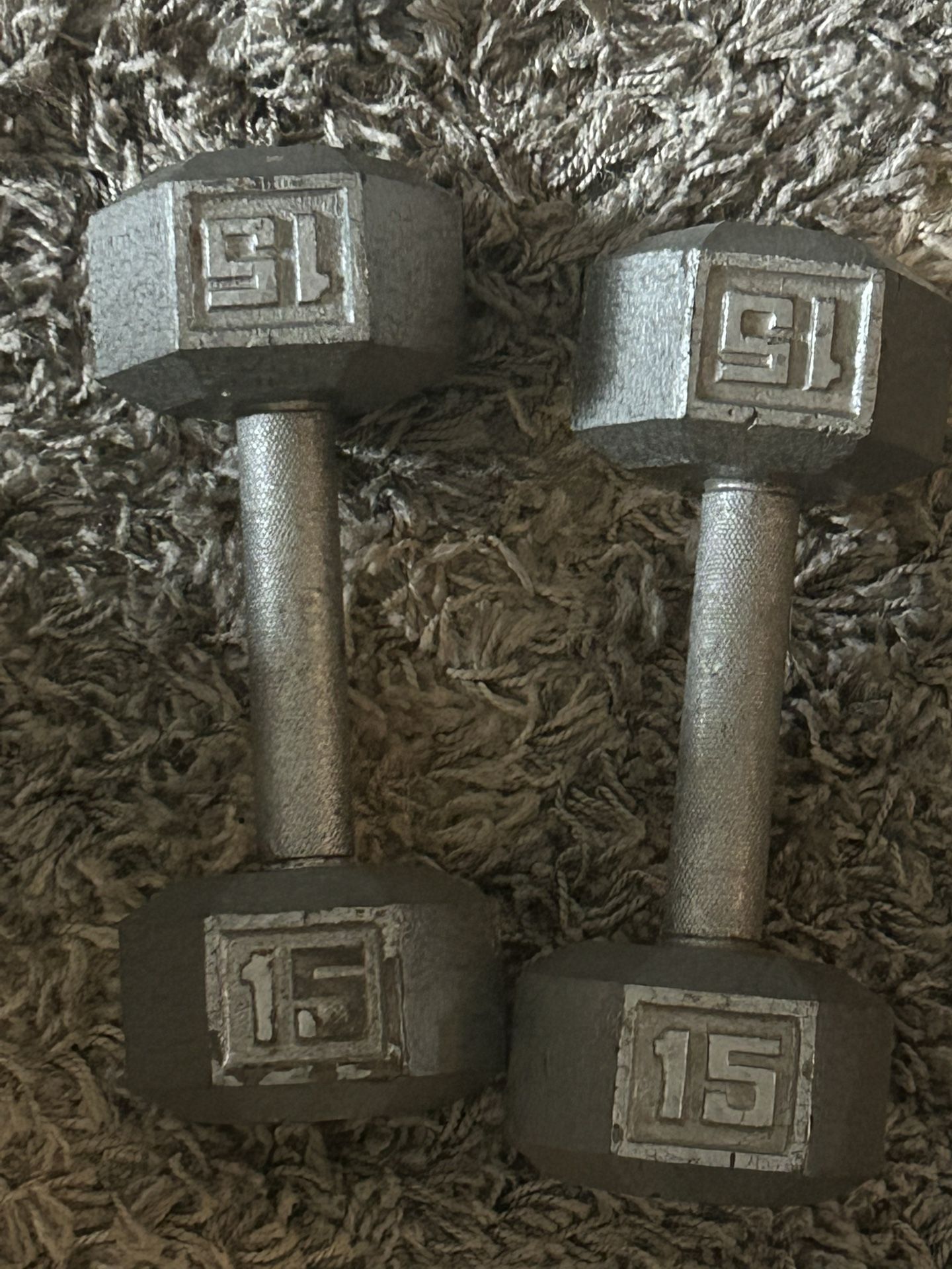 15 pound dumbbells