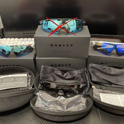 Oakley Sport Sunglasses – Multiple Pairs w/ Extra Lenses & Cases