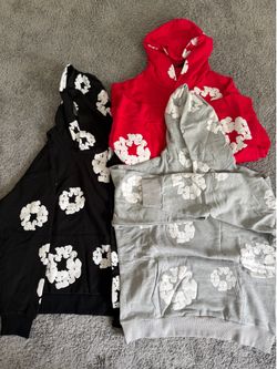 Denim tears hoodies all colors available for size Medium