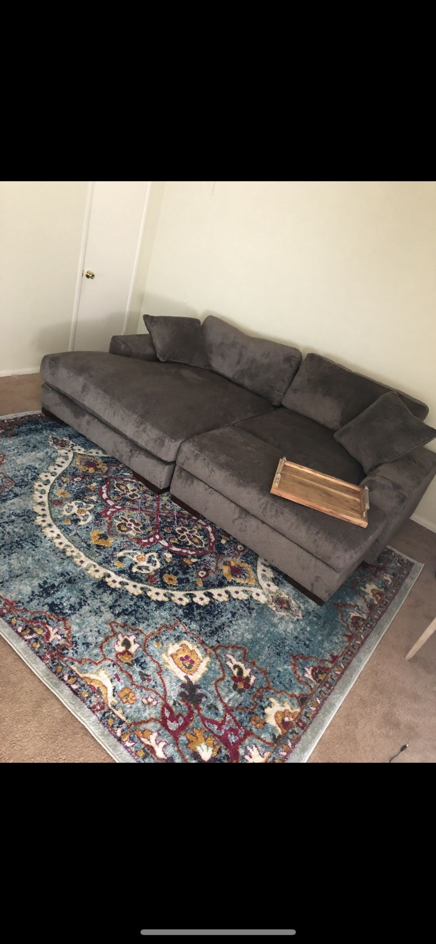 Gray/Brown Couch