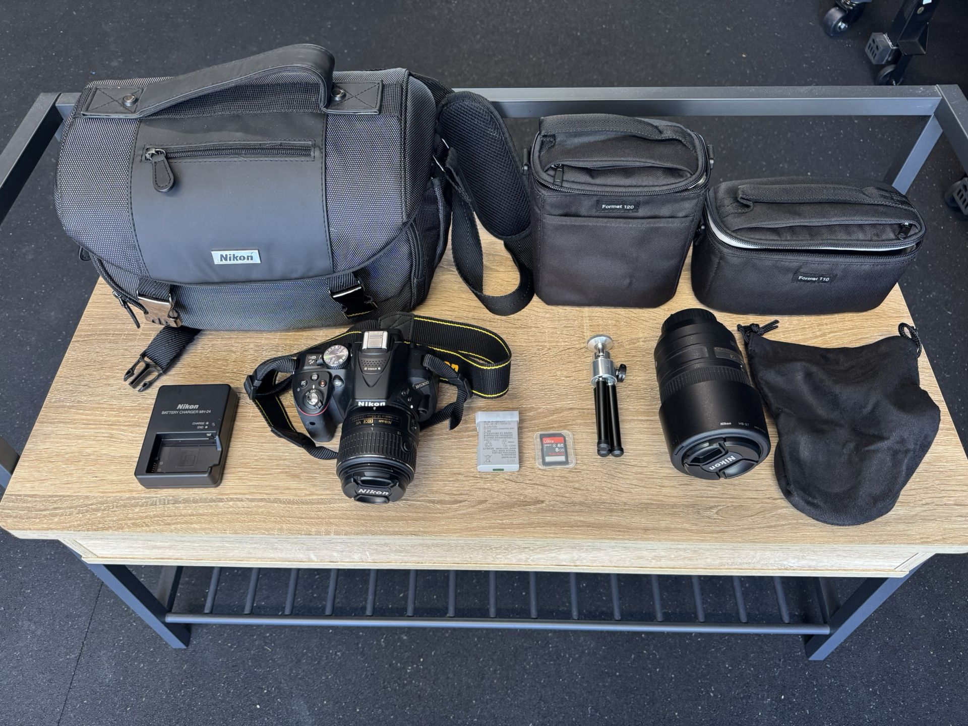 Nikon D5300 Digital SLR Professional Camera And LOTS of Accessories Rarely Used!