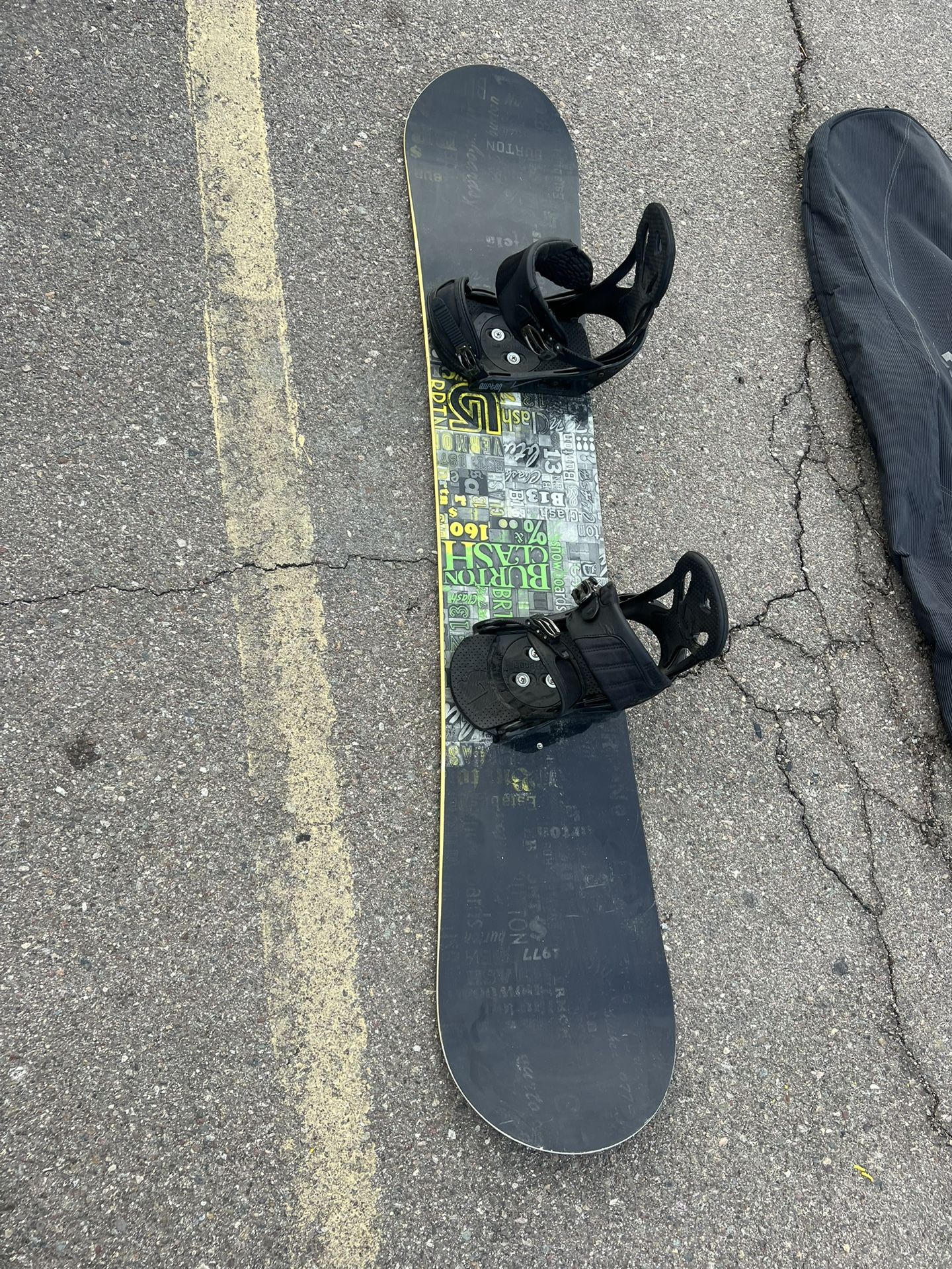 スノーボード BURTON CLASH 160cm BURTON FREE STYLE M 160cm Snowboard Burton Clash With Burton Freestyle FS Bindings