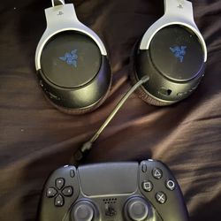 Ps5 Wireless Headset And Ps5 Controller 