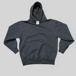 Pro World dark gray blank heavyweight hoodie sweatshirt  Size Medium 