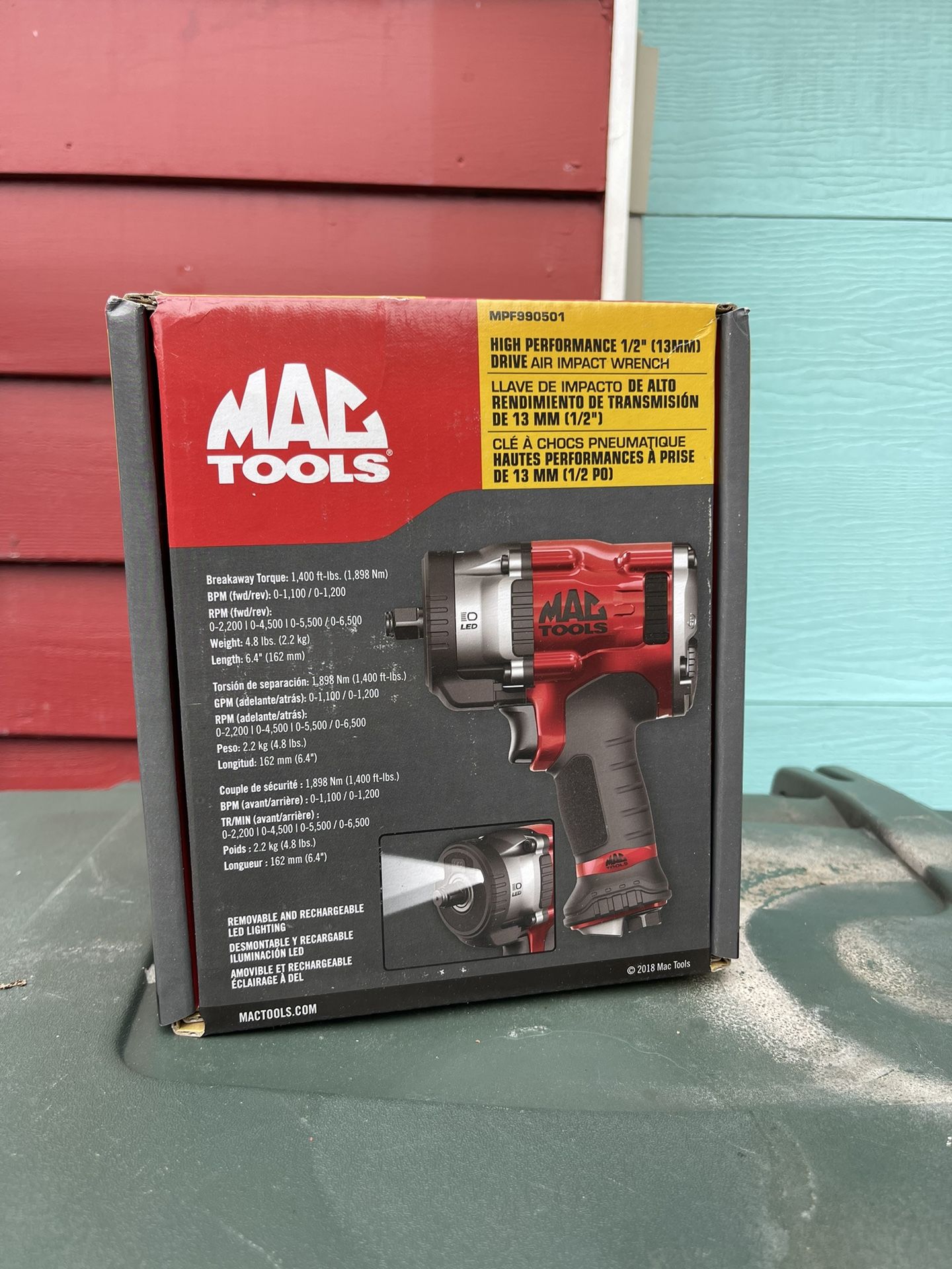 MAC TOOLS High Performance 1/2” Drive Air Impact Wrench