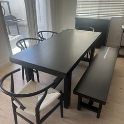 Pottery Barn Reed Dining Set