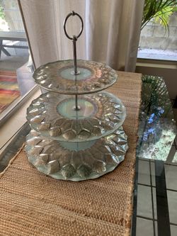 Three tiered tray - ARDA Glassware from Turkey