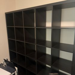 ikea kallax cube shelf storage black