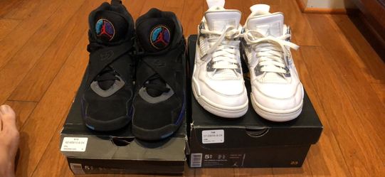 Retro Jordan 4s and 8s both size 5.5 in good condition