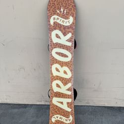 Arbor Draft Snowboard With Contact Bindings