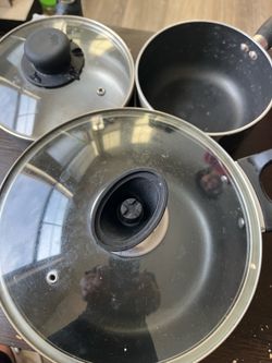 3-Piece Cookware Set with Glass Lids