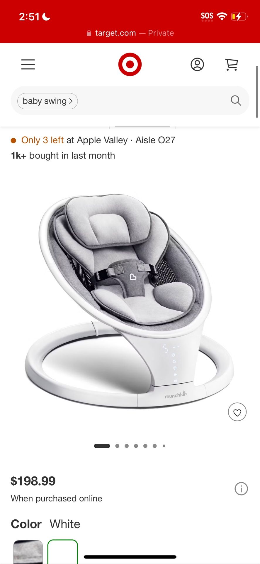 Munchkin Baby Swing