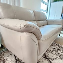 Leather Sofa (Inspiration Enzo Sofa - White)