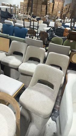 ❤️‍🔥 Swivel Accent Chairs Set of 4 Vanity Chair with Curved Open $290