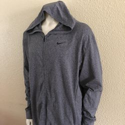 Nike Dri-FIT Full-Zip Hoodie Gray Men's Size XL