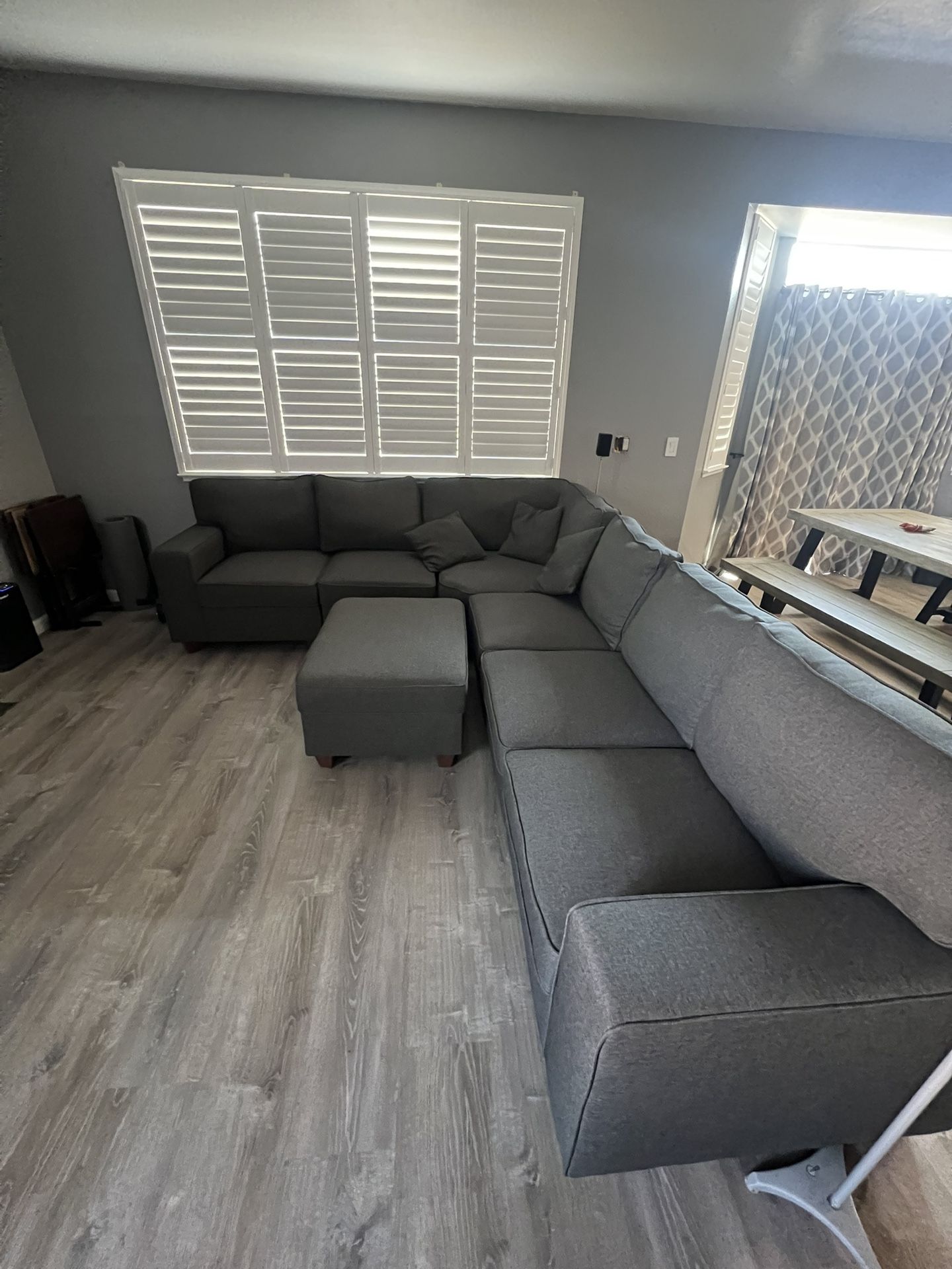 7 Piece Sectional Sofa With Ottoman