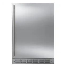 New Stainless Steel Monogram  4.25 Cu. Ft. Mini Fridge with Automatic Ice Maker 