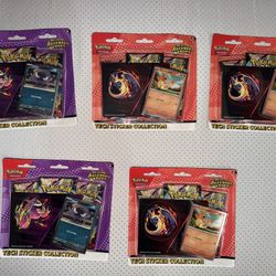 5 Pokemon TCG Mega Evolution Ascended Heroes Tech Sticker Collection Sealed
