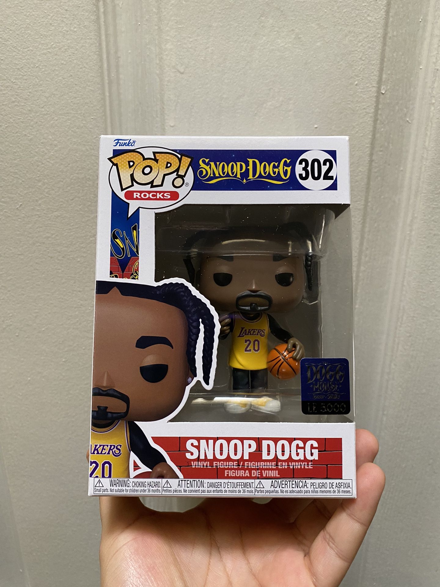 #302 305 Funko Pop Rocks Snoop Dogg (Funko Limited Edition 15,000 Pcs)