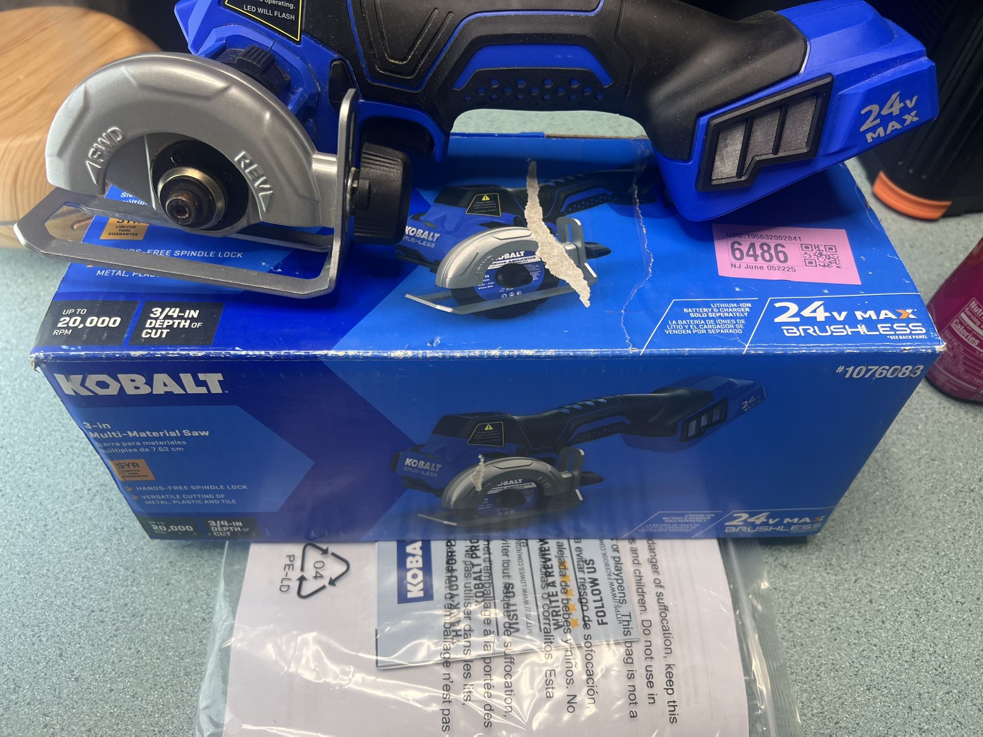 KOBALT 24V 3 In 1 MULTI MATERIAL SAW (TOOL ONLY)