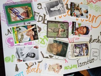 Ralph Kiner baseball cards with signature