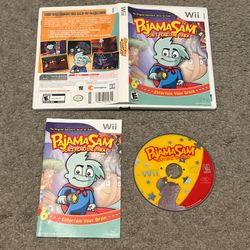 Pajama Sam in Don't Fear the Dark - Nintendo Wii Complete CIB w/ Manual