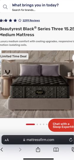 Mattress Beautyrest black series 3 medium king size brand new
