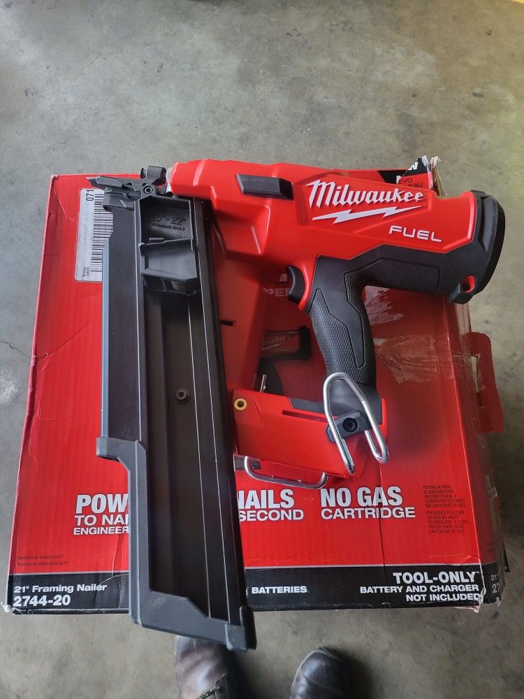 Milwaukee 21 ga Framing Nailer Tool Only for Sale in Montclair, CA ...