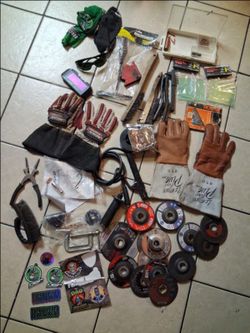 Welding supplies safety gear wire spare extra stuff accessories nice package