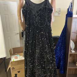 Sophia Thomas Black Sequin Prom/formal Dress