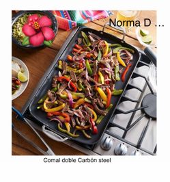 Comal doble carbón steel Nuevo en su caja 🌺 princess house 🌺