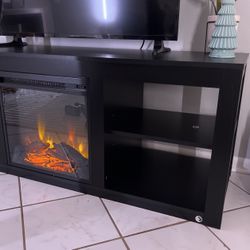 Fireplace TV Stand 