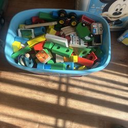 Melissa And Doug Blocks/trainset Wooden