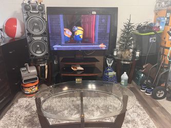 Tv Stand And Glass Tables