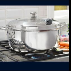 CASEROLA HONDA DE 18 QT DE ACERO INOXIDABLE 5-PLY VIDA SANA PRINCESS HOUSE ⚘️ 🌷 