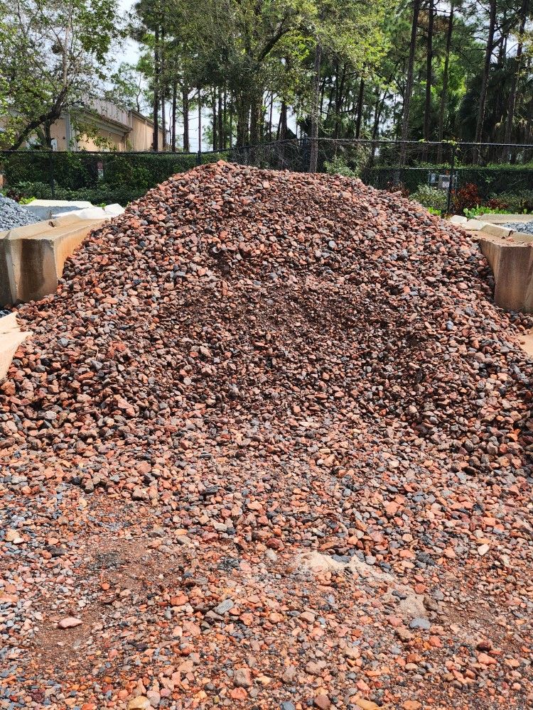 Crimson Decorative Rock By The Yard