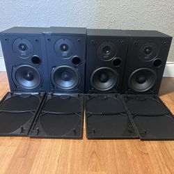 Lot Of 4 Polk Audio R10 Bookshelf/Surround Sound Speakers