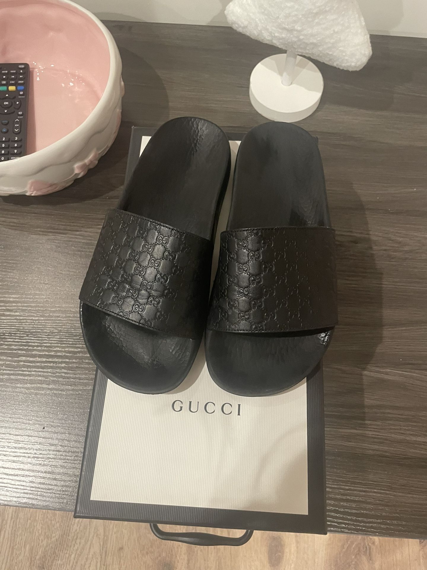 Black Gucci Slides