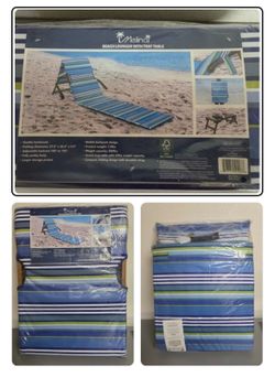 Melino Beach Lounge Chair with Tray