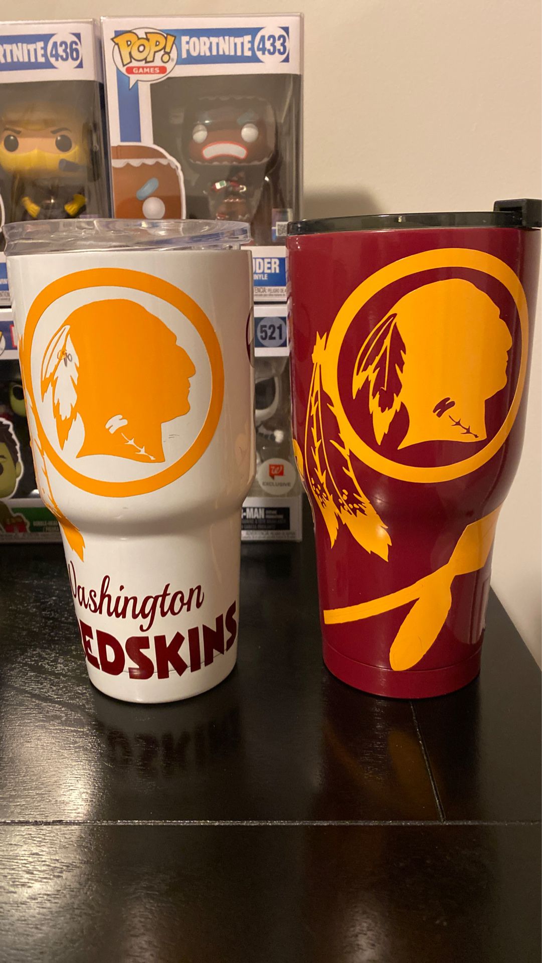 Washington redskin yeti cups