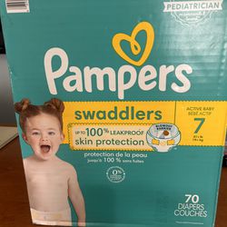Pampers Diapers Swaddler Size 7