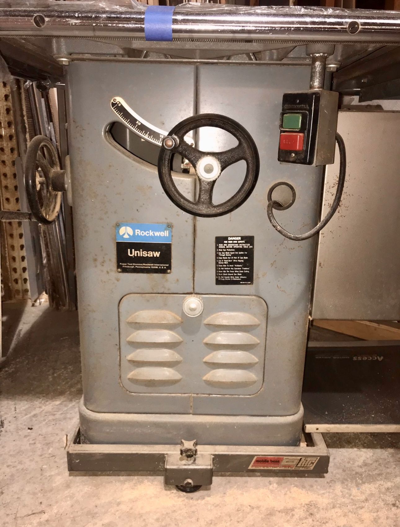 Rockwell 3 Horsepower Saw