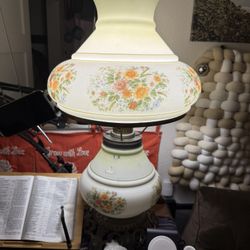 Antique hurricane lamp