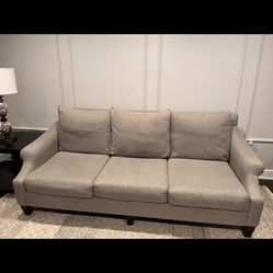 Beige Sofa and Over Size Single Chair